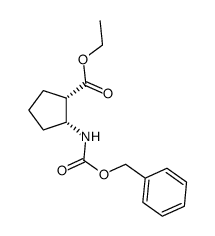 Ethyl (1S,2R)-2-(cbz-Amino)cyclopentanecarboxylate - Chemical structure and product image