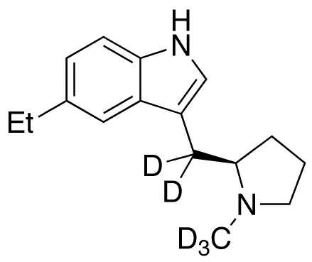 5-Ethyl-3-[[(2R)-1-methyl-2-pyrrolidinyl]methyl]-1H-indole-d5 - Chemical structure and product image