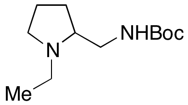 N-[[(2S)-1-Ethyl-2-pyrrolidinyl]methyl]carbamic Acid 1,1-Dimethylethyl Ester - Chemical structure and product image