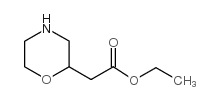 Ethyl 2-(morpholin-2-yl)acetate - Chemical structure and product image
