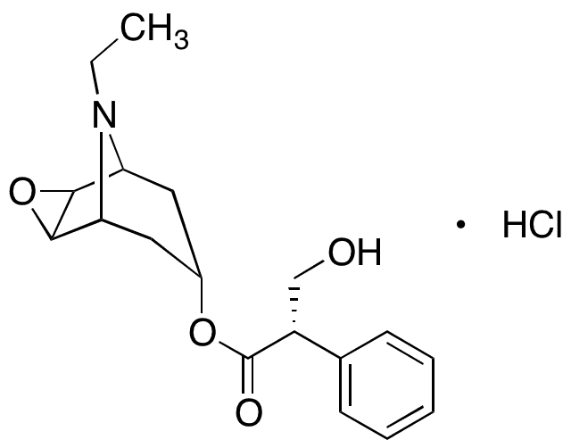 N-Ethylnorhyoscine Hydrochloride - Chemical structure and product image