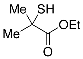 Ethyl 2-Mercapto-2-methylpropionate (>90%) - Chemical structure and product image