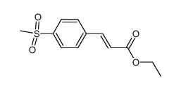 Ethyl 4-methanesulfonylcinnamate - Chemical structure and product image