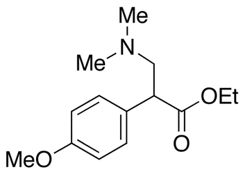 Ethyl alpha-(p-Methoxyphenyl)-beta-(dimethylamino)propionate - Chemical structure and product image