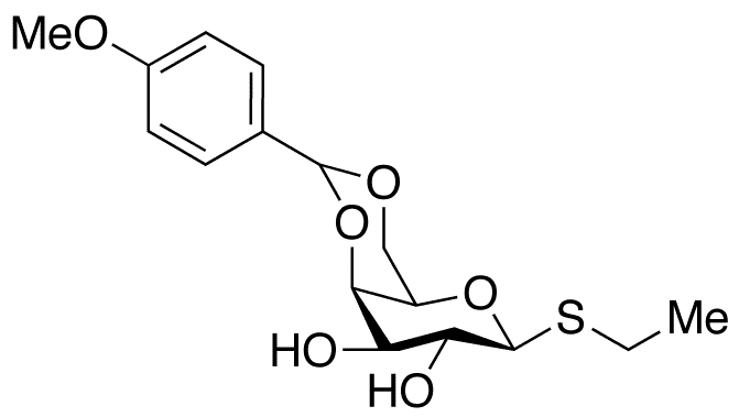 Ethyl 4,6-(4-Methoxybenzylidene)-Î²-D-thiogalactopyranoside - Chemical structure and product image