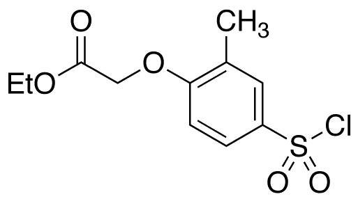 Ethyl [2-Methyl-3-(chlorosulfonyl)phenoxy]acetate - Chemical structure and product image