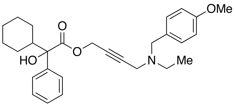 4-[N-Ethyl-(4-methoxyphenyl)methylamino]-2-butynyl-2-cyclohexyl-2-hydroxybenzene Acetate - Chemical structure and product image