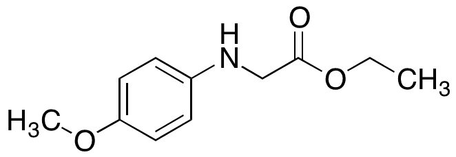 Ethyl 2-[(4-methoxyphenyl)amino]acetate - Chemical structure and product image