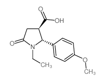 (2R,3R)-1-Ethyl-2-(4-methoxy-phenyl)-5-oxo-pyrrolidine-3-carboxylic Acid - Chemical structure and product image