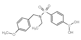 4-(N-Ethyl-N-(4-methoxybenzyl)sulfamoyl)phenylboronic acid - Chemical structure and product image