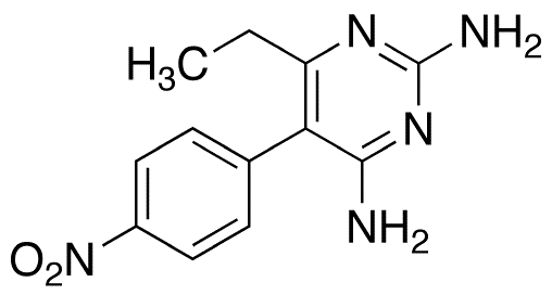 6-Ethyl-5-(4-nitrophenyl)-2,4-pyrimidinediamine - Chemical structure and product image