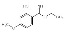 Ethyl 4-methoxybenzenecarboximidate hydrochloride - Chemical structure and product image