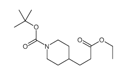 Ethyl 3-(N-BOC-piperidin-4-yl)propioate - Chemical structure and product image