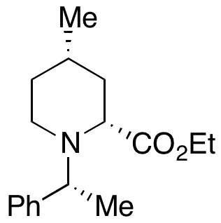 (2R,4S)-Ethyl 4-Methyl-1-((R)-1-phenylethyl)piperidine-2-carboxylate - Chemical structure and product image