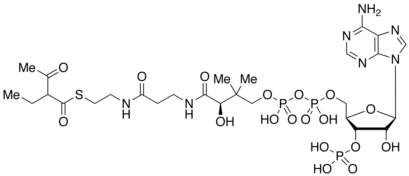 2-Ethyl-3-oxobutyryl Coenzyme A - Chemical structure and product image