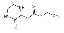 Ethyl 2-(3-oxo-2-piperazinyl)acetate - Chemical structure and product image