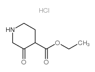Ethyl 3-oxopiperidine-4-carboxylate, HCl - Chemical structure and product image