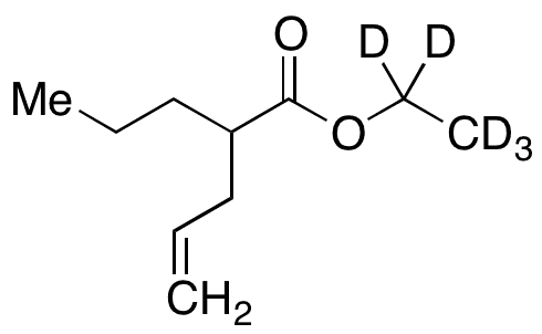 Ethyl-d5 2-Propyl-4-pentenoate - Chemical structure and product image