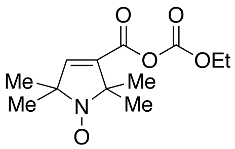 Ethyl 1-Oxy-2,2,5,5-tetramethyl-3-pyrroline-3-carbonyloxylformate (Technical Grade) - Chemical structure and product image