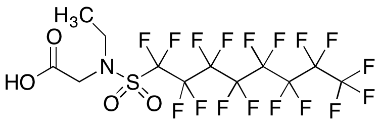 N-Ethyl-N-(perfluoro-1-octanesulfonyl) Glycine - Chemical structure and product image