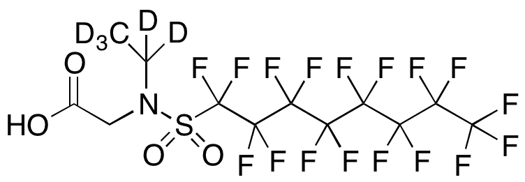 N-Ethyl-N-(perfluoro-1-octanesulfonyl) Glycine-d5 - Chemical structure and product image