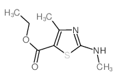 Ethyl 4-methyl-2-(methylamino)thiazole-5-carboxylate - Chemical structure and product image