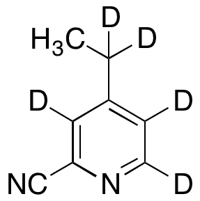 4-Ethyl-2-pyridinecarbonitrile-d5 - Chemical structure and product image