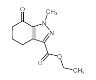 Ethyl 1-methyl-7-oxo-4,5,6,7-tetrahydro-1h-indazole-3-carboxylate - Chemical structure and product image