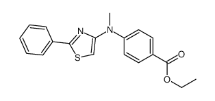 Ethyl 4-(methyl(2-phenylthiazol-4-yl)amino)benzoate - Chemical structure and product image