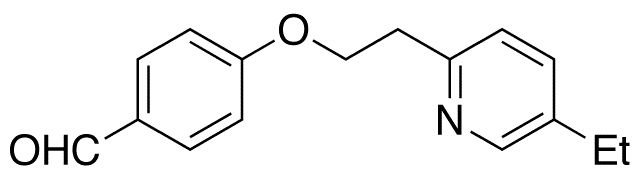 4-[2-(5-Ethyl-2-pyridinyl)ethoxy]benzaldehyde - Chemical structure and product image