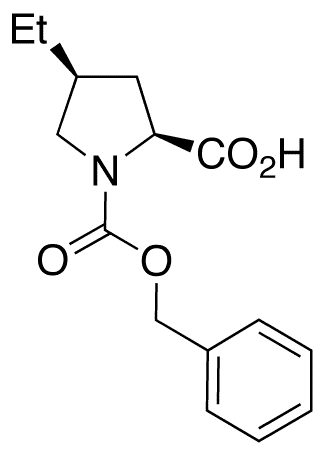 (2S,4S)-4-Ethyl-1,2-pyrrolidinedicarboxylic Acid Benzyl Ester - Chemical structure and product image