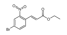 Ethyl (2E)-3-(4-bromo-2-nitrophenyl)prop-2-enoate - Chemical structure and product image