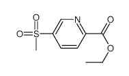 Ethyl 5-(methylsulfonyl)pyridine-2-carboxylate - Chemical structure and product image