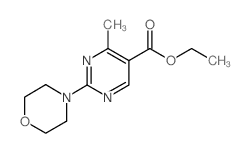 Ethyl 4-methyl-2-morpholinopyrimidine-5-carboxylate - Chemical structure and product image