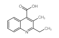 2-Ethyl-3-methyl-quinoline-4-carboxylic acid - Chemical structure and product image