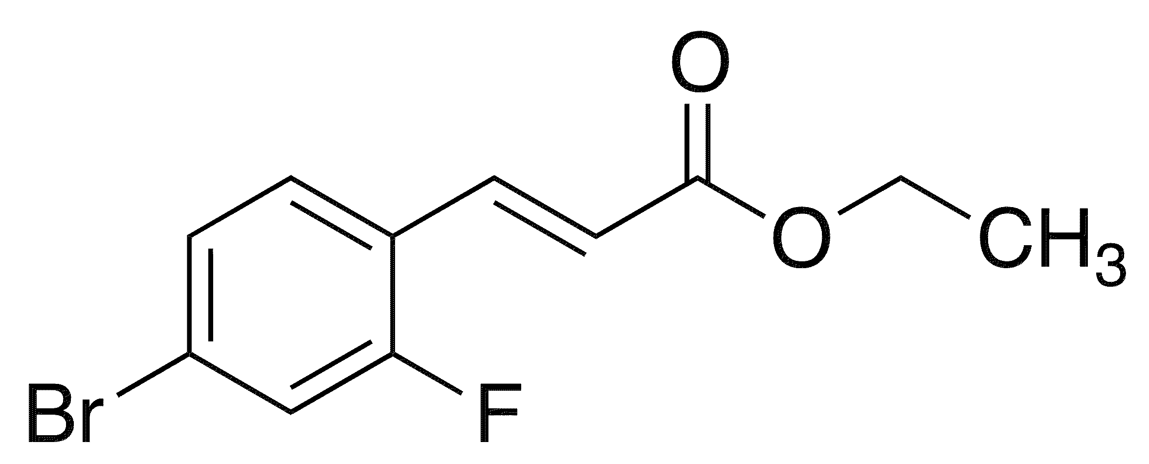 Ethyl (2E)-3-(4-bromo-2-fluorophenyl)prop-2-enoate - Chemical structure and product image