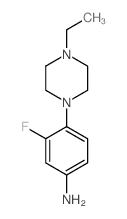 4-(4-Ethylpiperazin-1-yl)-3-fluoroaniline - Chemical structure and product image