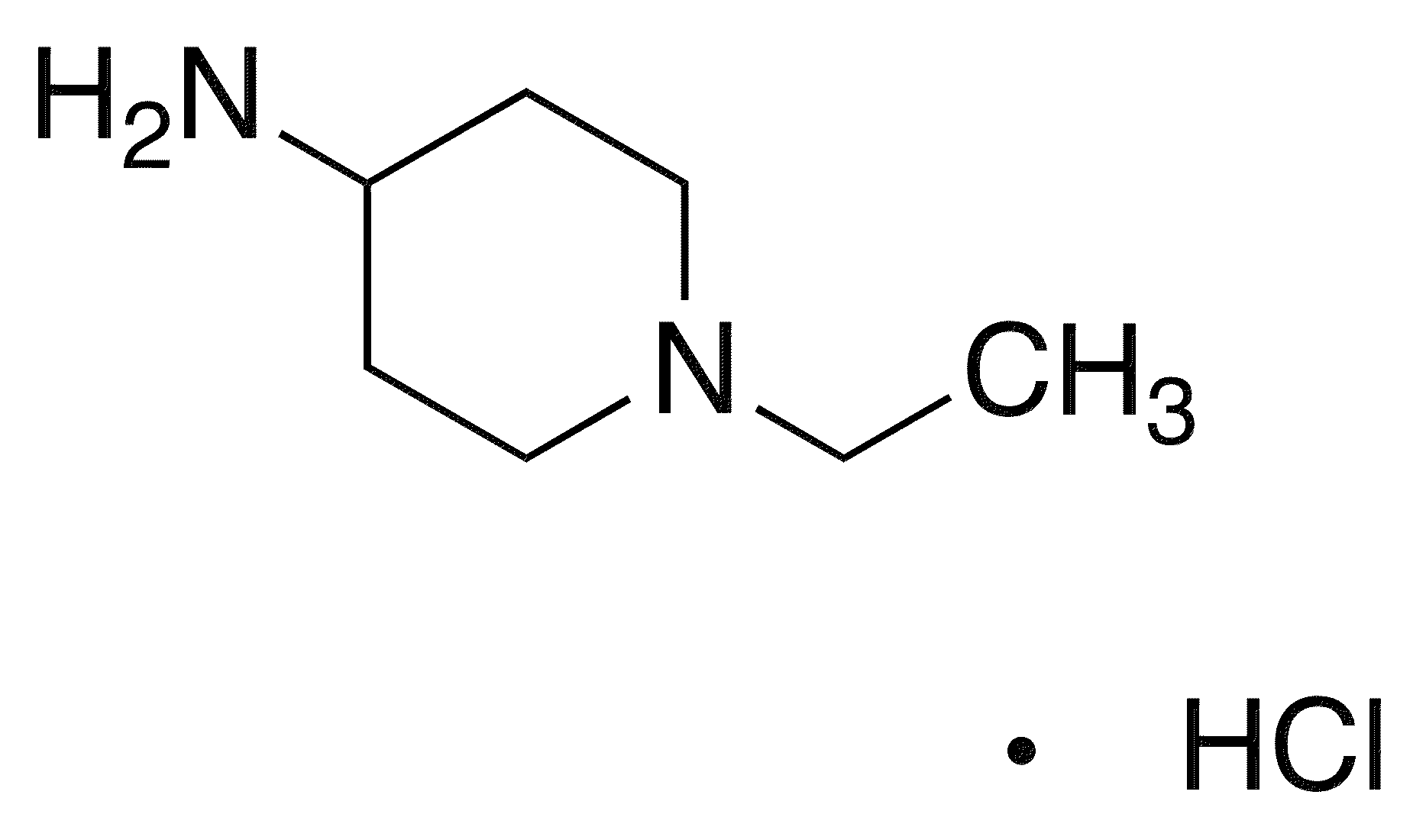 1-Ethylpiperidin-4-amine, HCl - Chemical structure and product image