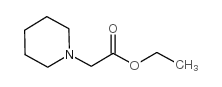 Ethyl 1-piperidineacetate - Chemical structure and product image
