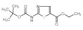 Ethyl 2-BOC-aminothiazole-5-carboxylate - Chemical structure and product image