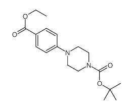 Ethyl 4-(4-BOC-piperazino)benzoate - Chemical structure and product image