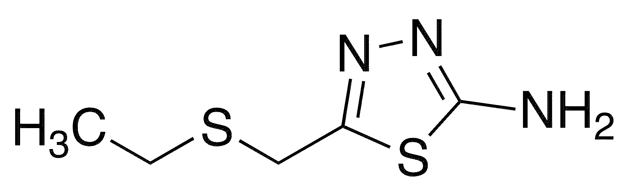 5-[(Ethylsulfanyl)methyl]-1,3,4-thiadiazol-2-ylamine - Chemical structure and product image