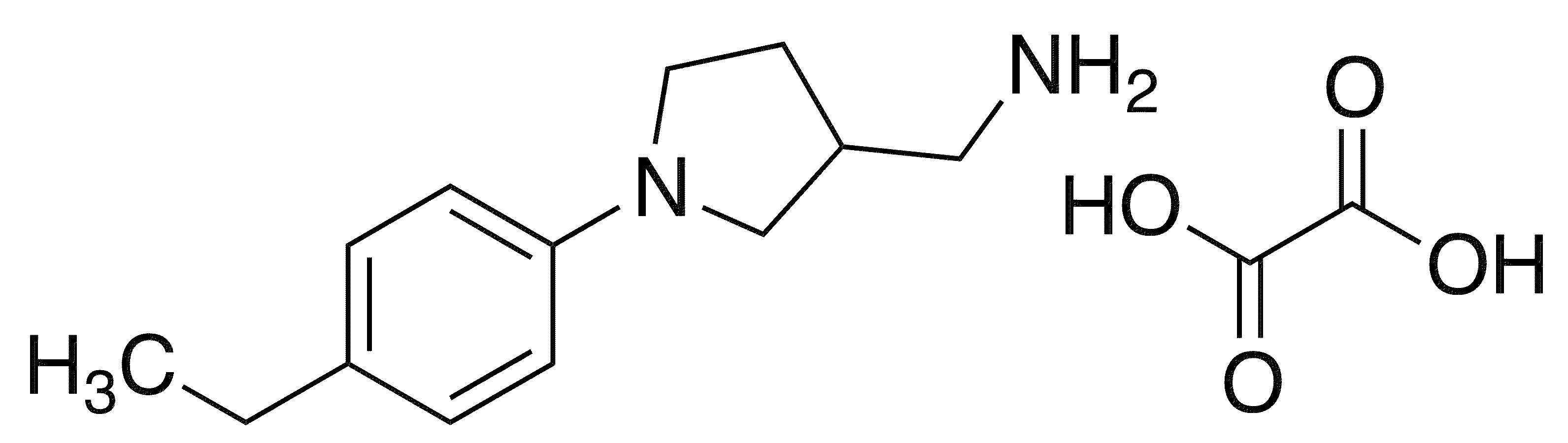 1-[1-(4-Ethylphenyl)pyrrolidin-3-yl]methanamine Oxalate - Chemical structure and product image