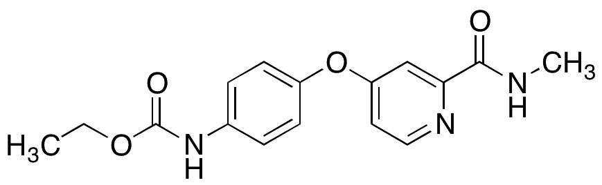 Ethyl (4-((2-(Methylcarbamoyl)pyridin-4-yl)oxy)phenyl)carbamate - Chemical structure and product image
