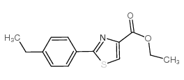 2-(4-Ethyl-phenyl)-thiazole-4-carboxylic acid ethyl ester - Chemical structure and product image