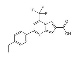 5-(4-Ethylphenyl)-7-(trifluoromethyl)pyrazolo[1,5-a]pyrimidine-2-carboxylic acid - Chemical structure and product image