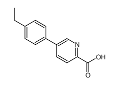 5-(4-Ethylphenyl)picolinic acid - Chemical structure and product image