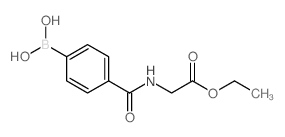 Ethyl (4-boronobenzoylamino)acetate - Chemical structure and product image