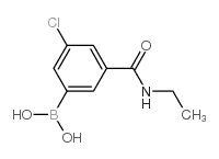 N-Ethyl 3-borono-5-chlorobenzamide - Chemical structure and product image
