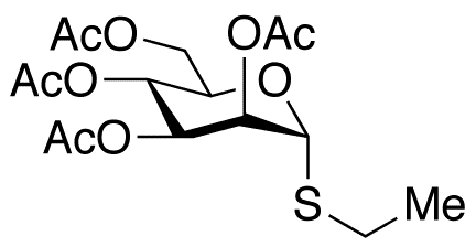 Ethyl 2,3,4,6-Tetra-O-acetyl-alpha-D-thiomannopyranoside(contains up to 20% beta isomer) - Chemical structure and product image